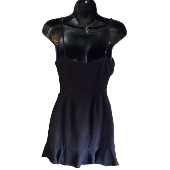 Honey Belle Black Wrap Dress with Shorts Underneath & Ruffle Hem WORN ONCE - Picture 3 of 12
